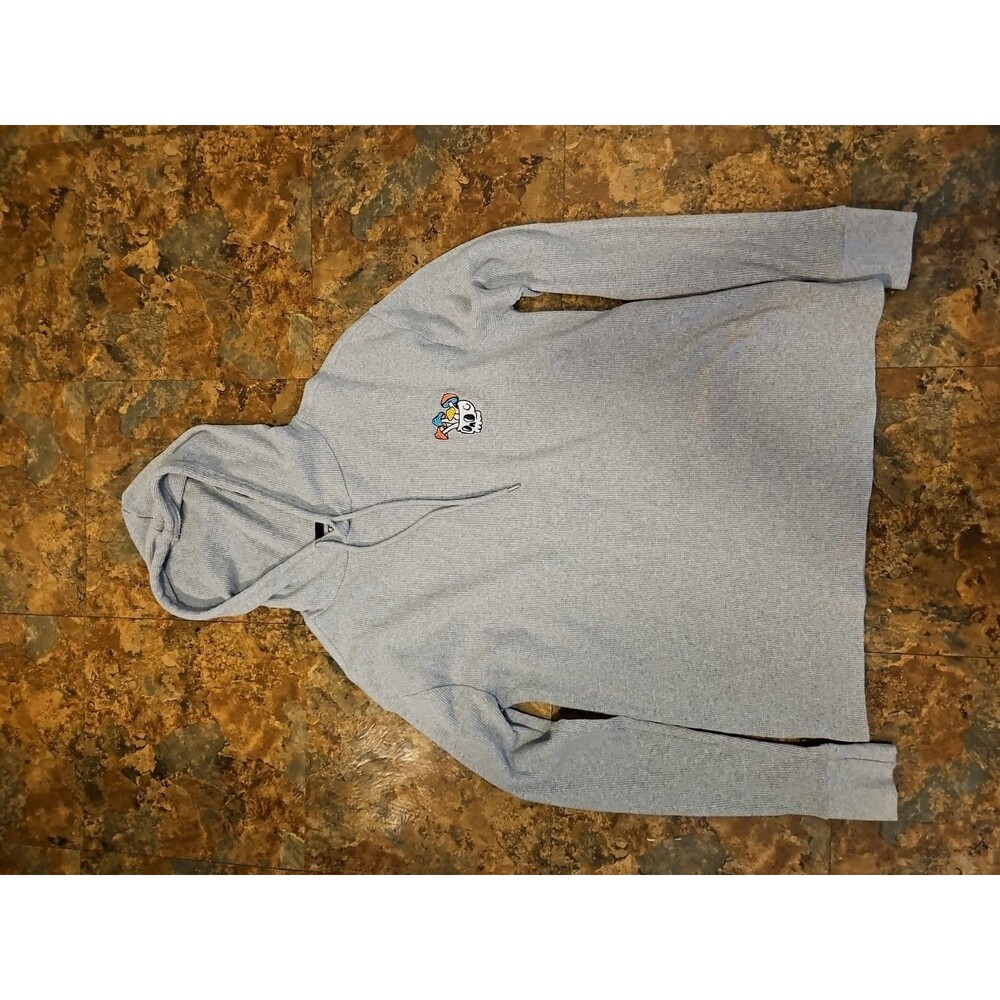 Eighty Eight Womens Thermal Hoodes Shirt Size‎ Lg Gray warm pullover (A1070)